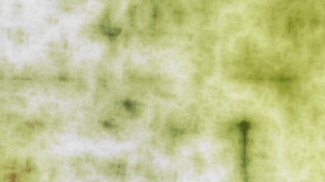 Abstract green textured pattern with dark spots and streaks