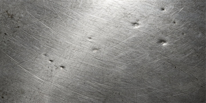 Scratched Stainless Steel Texture Vector Background with Subtle Dents Worn Metallic Surface and Industrial Finish