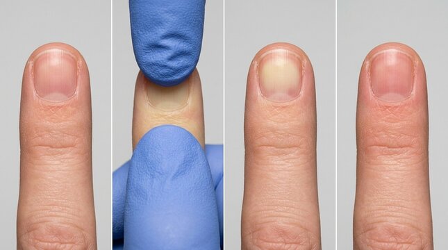 Capillary Refill Test Fingertip Nail Bed Blanched Returning Colour Perfusion Assessment
