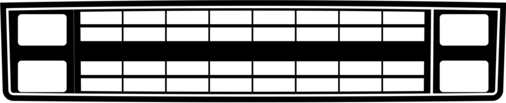 81-88 truck grill silhouette