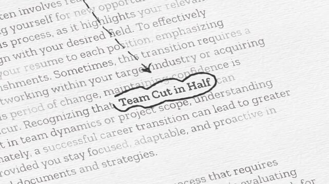 Job Security Crisis and Mass Layoffs Workforce Resilience Concept Animation