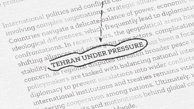International Conflict and Nuclear Diplomacy Concept with Global Security Tensions