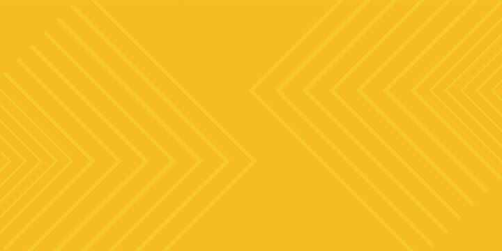 Abstract yellow gradient arrow shape overlay layer background with arrow pattern and shadow. Modern graphic element. Suit for poster, brochure, banner, business, cover, web, flyer. Vector illustration