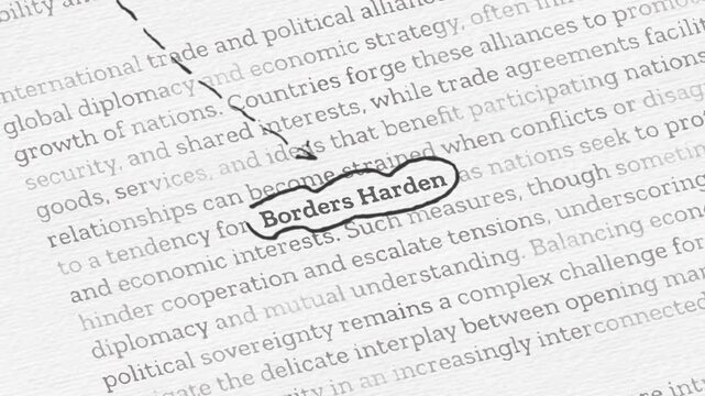 Global Trade Realignment Concept with Economic Nationalism and Market Change