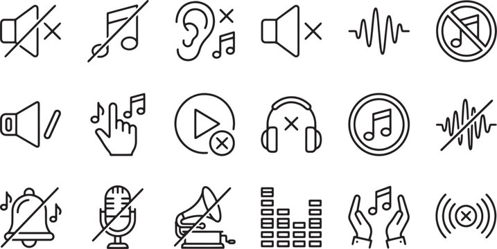 Audio Mute and Silent Mode Icons