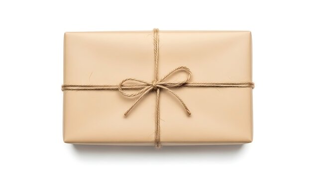 Elegantly wrapped gift box with simple bow