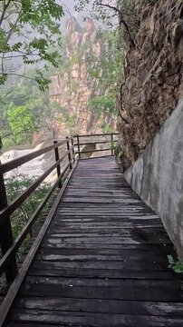 The famous Serrado waterfall, located in Porteirinha, Minas Gerais, Brazil.