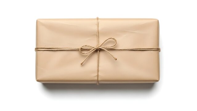 Elegantly wrapped gift box with simple bow