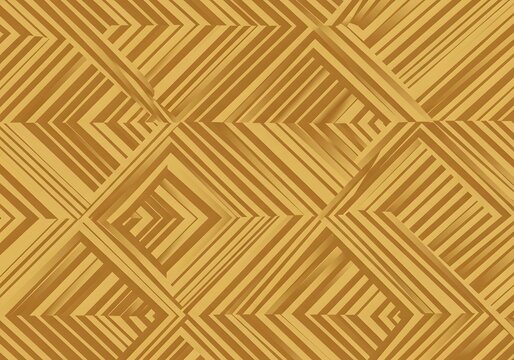 Wood texture background with natural wooden planks and golden details pattern