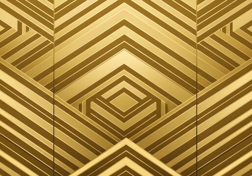 Wood texture background with natural wooden planks and golden details pattern