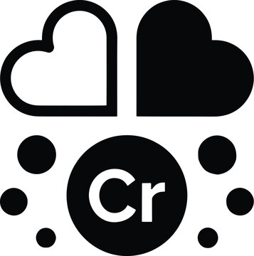 Chrome web browser logo icon in black and white for website design