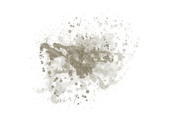 Fototapeta premium Champagne Gold Watercolor Splash Paint Splatter Overlay PNG Transparent Background