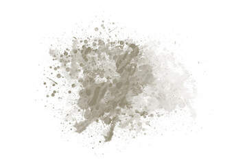 Fototapeta premium Champagne Gold Watercolor Splash Paint Splatter Overlay PNG Transparent Background