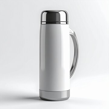 Insulated Travel Mug Winter Landscape Design Snow Covered Trees Mountains Artistic Thermos Adventure Nature Photography for Adobe Stock Viral Ranking