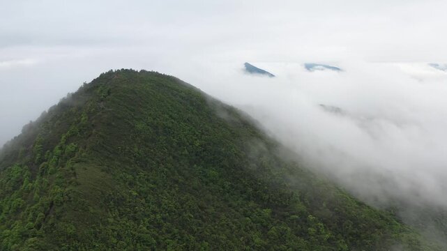 clouds over the mountains