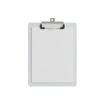 Simple blank clipboard with pen on top