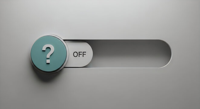 Question mark toggle switch