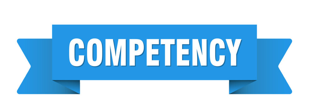 competency ribbon isolated on transparent background. competency ribbon