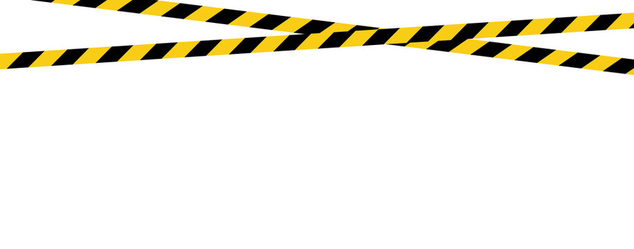 Hazard Warning Tape Barrier for Restricted Area
