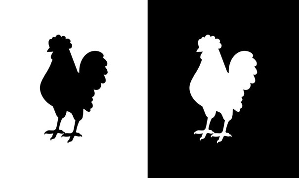rooster silhouette vector illustration, silhouette of rooster set vector illustration, black rooster silhouette vector, set, design, hen, rooster, set, group, symbol, illustration, black, cockerel,