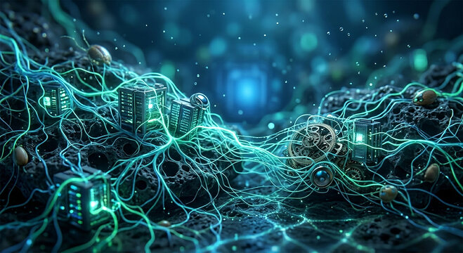 Quantum Bio-Luminescence Fluid Dynamic Circuitry Visualization