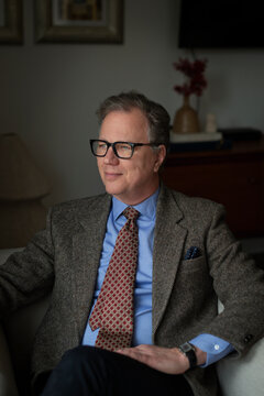 Mature executive portrait with confident professional expression