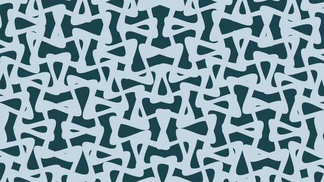 Seamless abstract geometric pattern with interlocking shapes