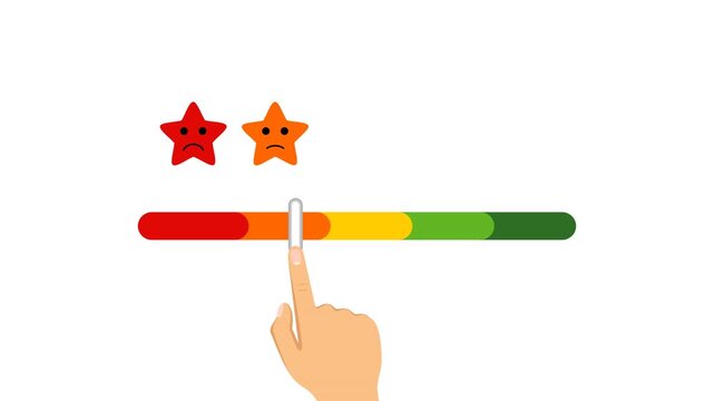 satisfaction survey video animation flat concept