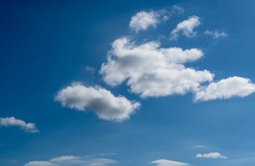 Obraz premium Dreamy Clouds Floating Across a Perfect Blue Sky ☁️💙 Submitted 5 days 