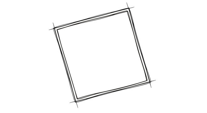 Tilted Square Shape Design Element.