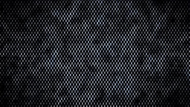 Binary code matrix glitch effect with digital noise and scrolling patterns