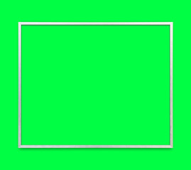 Fototapeta premium Minimalist frame on green background, suitable as mockup
