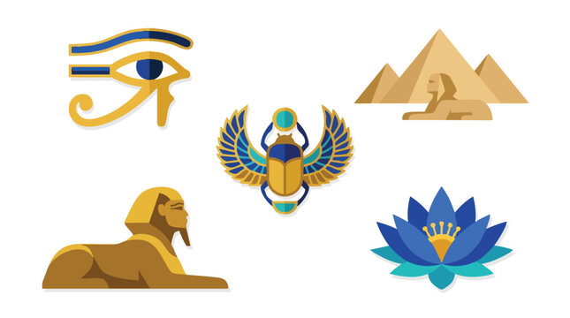 Egyptian Symbols And Icons.