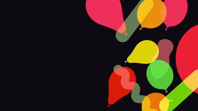 Abstract 3D Render of Yellow Raincoat and Pink Glove on Black Background