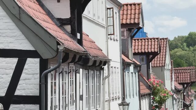 Oluf-Samson-Gang eine architektonisch bedeutende Stra&szlig;e in Flensburg
