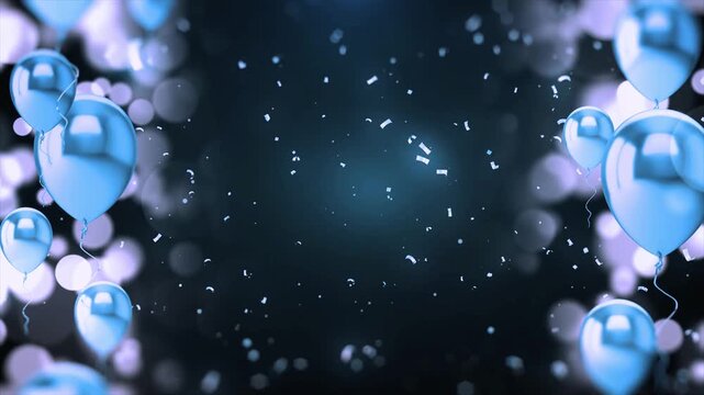 Water Droplets on Dark Background with Reflective Light and Bokeh Effect