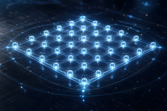 Glowing stabilized qubit grid for quantum error correction