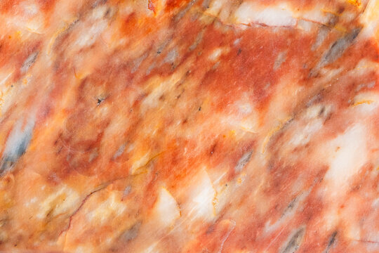 surface of polished belorechit quartzite rock