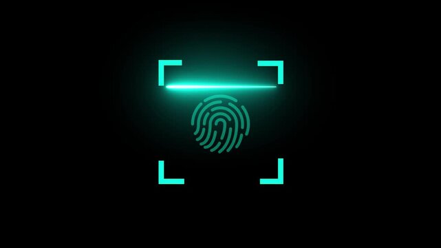 Dynamic QR code scanning icon motion graphic animation overlay