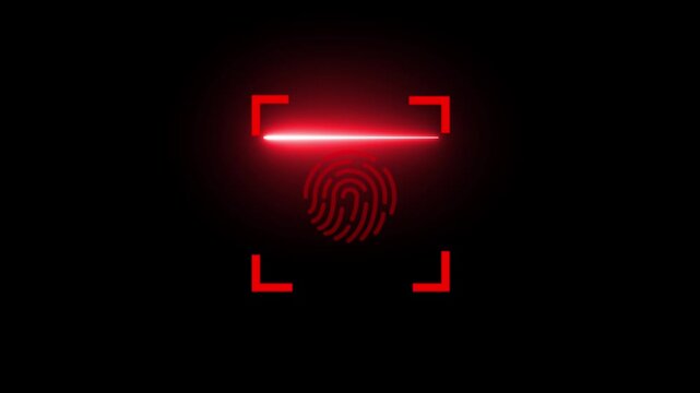 Dynamic QR code scanning icon motion graphic animation overlay