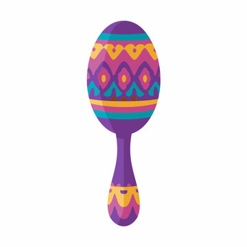 Colorful Latin American Rattle Instrument.