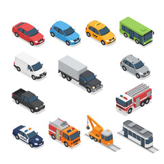 Fototapeta premium Collection of various transportation vehicles.