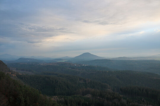 Panoramic View of the Czech Highlands