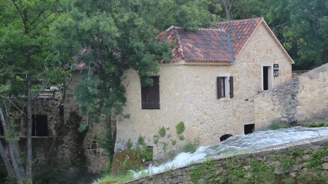 Water mill in Krka national park, Croatia
