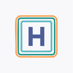 Fototapeta premium Hospital Sign Icon