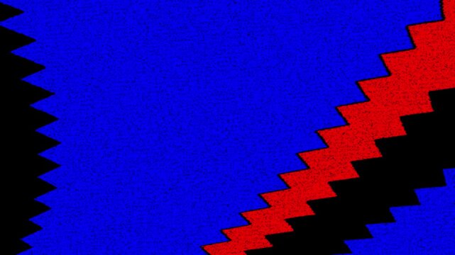 Abstract geometric zigzag pattern in blue and red colors