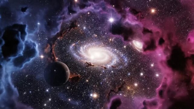 Big Bang in space shows the birth of the universe and its expansion over time in stunning visuals