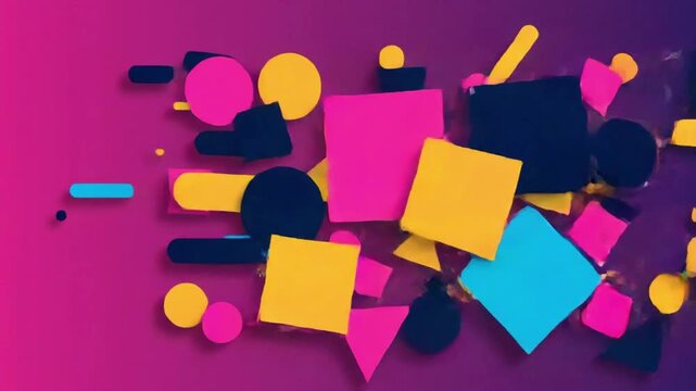 Explore flat design with multicolored geometric shapes in simple patterns for modern visual projects