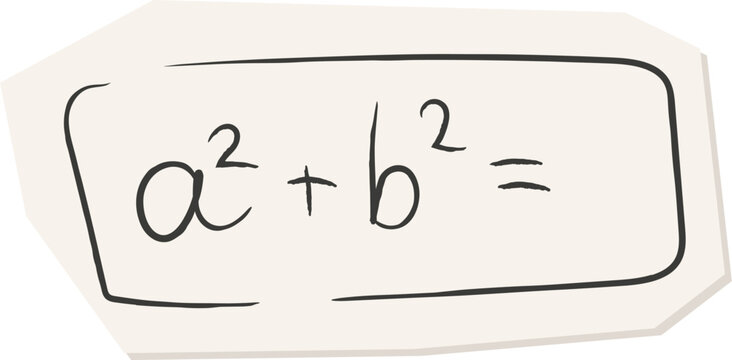 Algebra Equation Scrapbook Doodle