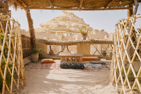 Exploring a traditional space in Egypt with unique architecture